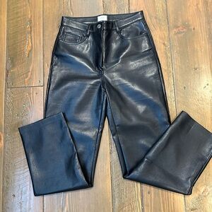 Wilfred straight leg vegan leather pants